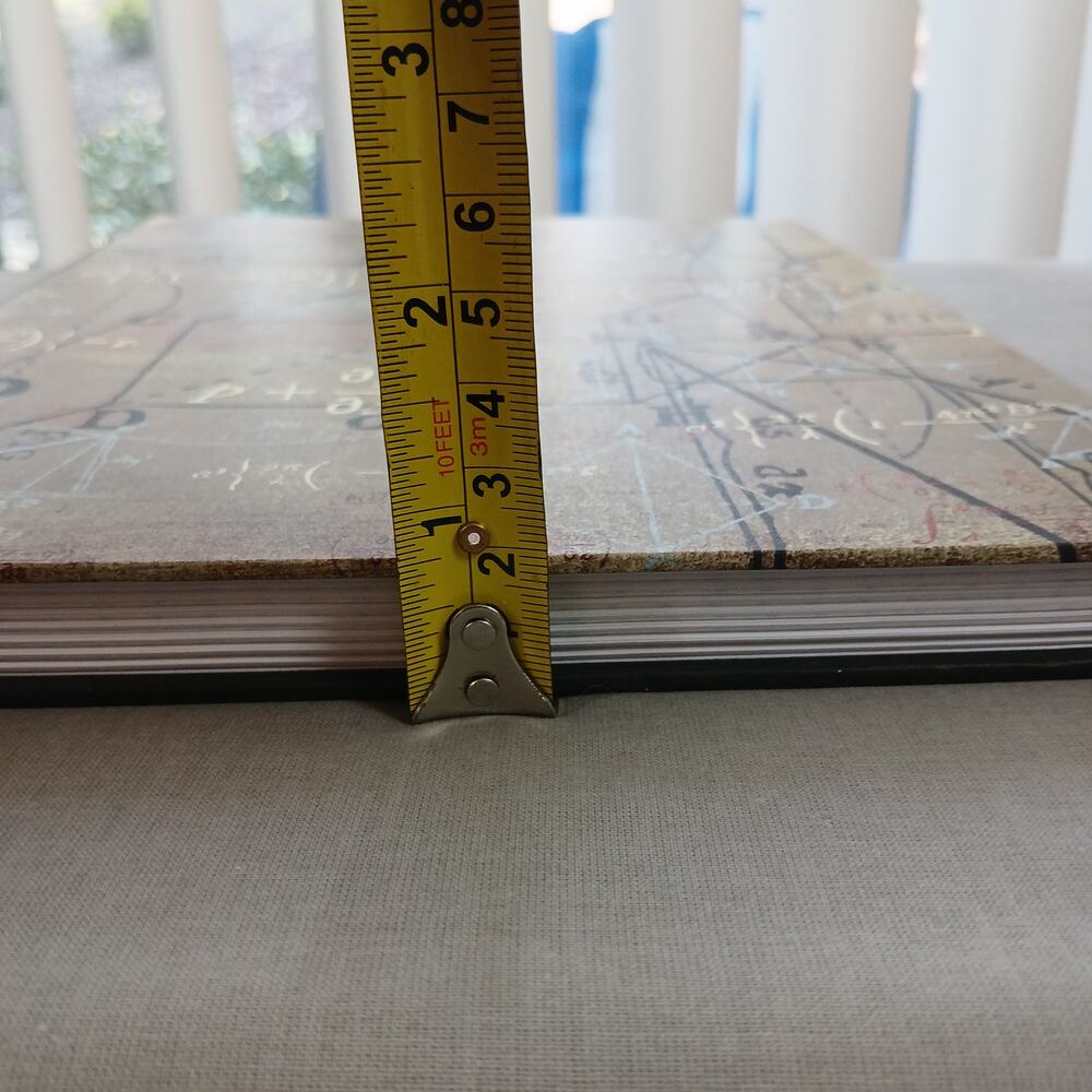 Handmade Hardcover Math Notebook blank unlined pages and graph paper - Picture 10 of 10